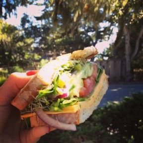 Gluten-free sandwich from Pebble Beach Market